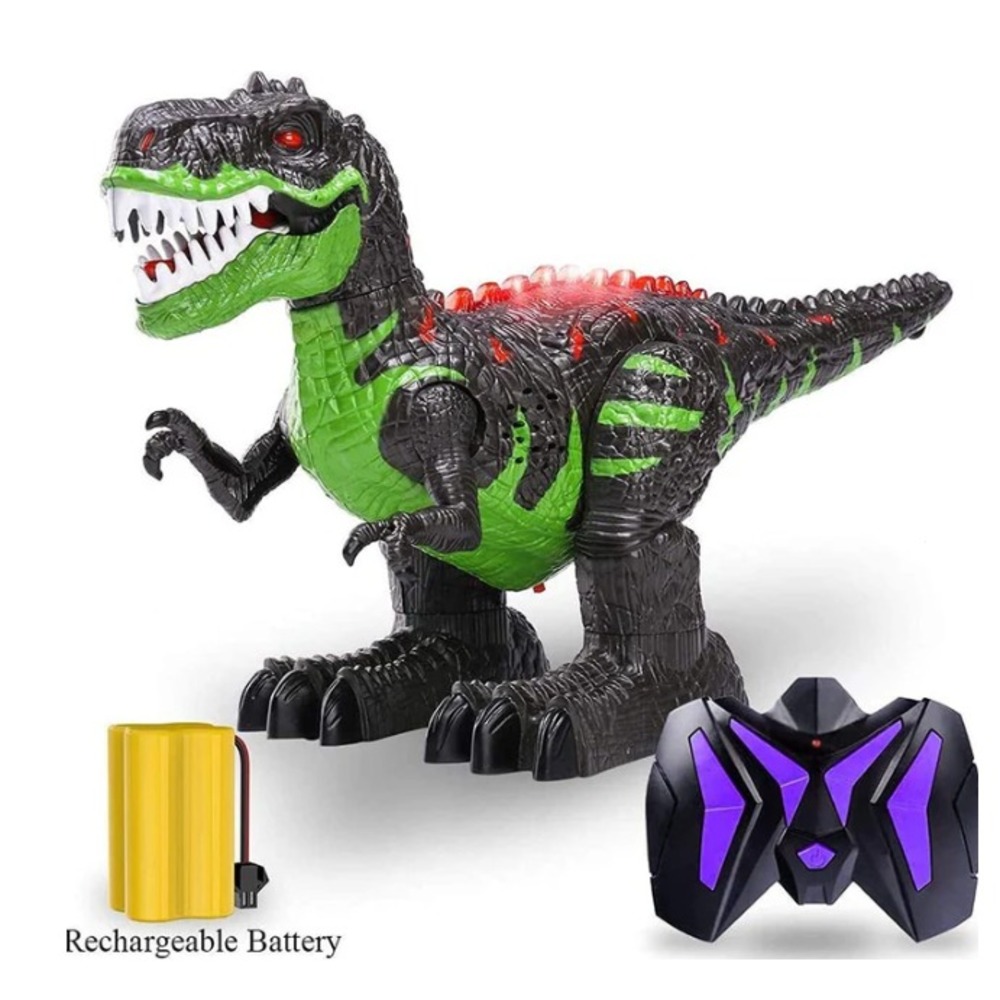 T Rex Dinosaur Remote Control RC Toys For Kids Action Figure LED Light Up